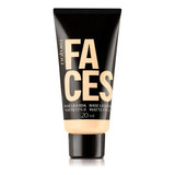 Base De Maquillaje Líquida Natura Faces, Base Líquida Spf 8 Facetas, Tono Líquido 10n, 30 Ml, 30 G