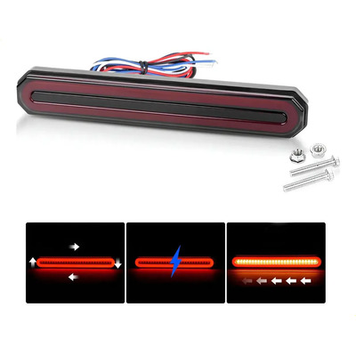 Luces Led De Señal De Giro Trasera 3 En 1 Para Camión Y Moto