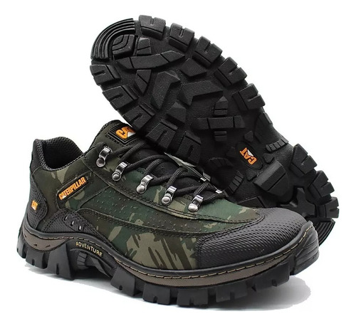 Bota Caterpillar Tenis Leve Coturno Couro Legitimo Promoção