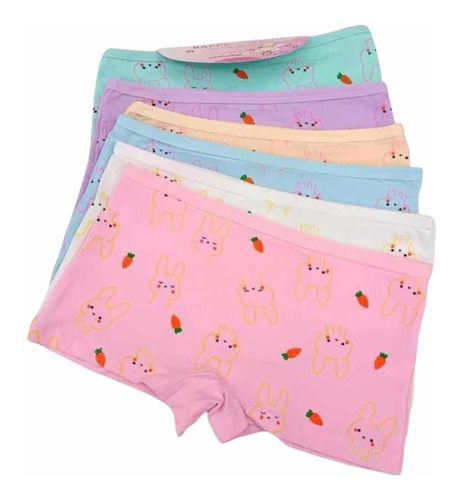 Pack 12 Calzones Pantaletas Niñas Algodón Tallas Surtidas