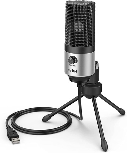 Fifine Condenser Microphone, Usb, Cardioid, With TriPod Aa