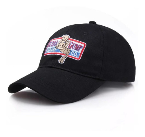 Gorro Jockey Malla Bubba Gump Negro Run Forrest Gump Black