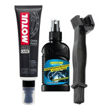 Motul C5 Lubricante Cadenas + Cepillo + Desengrasante Vip