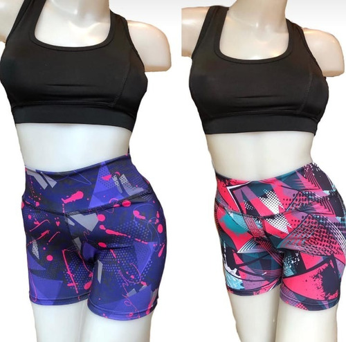 Combo 1 Short+1 Calza+1 Top De Lycra Talle 1 Al 5  Env.grat