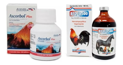 Vitamina B12 5500 De 100 Ml  + Ascorbol De 100 Tabletas