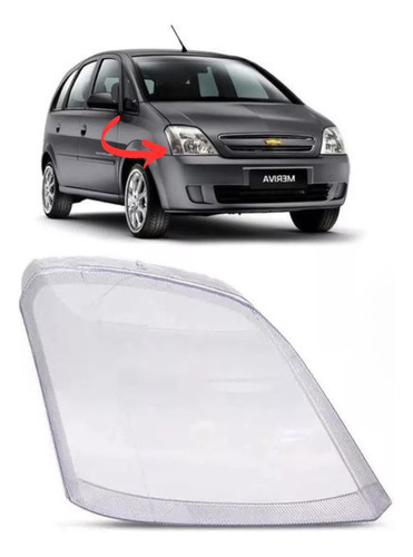 Lente De Optica Acrilico P/ Chevrolet Meriva 2003 2004 2005 2006 2007 2008 2009 2010 2011 2012