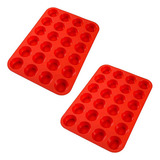 Set Of Silicone Cupcake Molds, D Shape 1