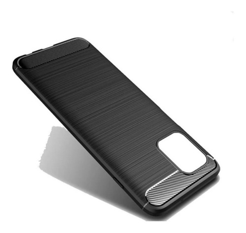 Funda Tpu Fibra Carbono Para Motorola Moto G100 + Templado