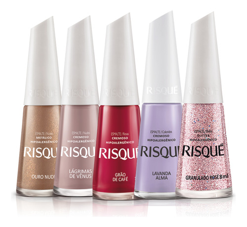 Kit 12 Esmaltes Risque Manicure Profissional Escolha 