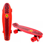 Patineta Skateboard Ferrari Roja Juguete Para Niños Infantil Color Rojo