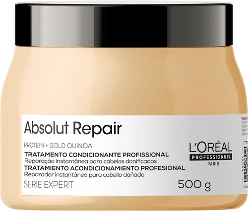 Máscara Loreal Absolut Repair Gold Quinoa + Protein 500g