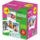 Filme Instax Mini Kit Com 40 Fotos Fujifilm Instantâneo