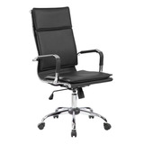 Cadeira Presidente Pelegrin Pel-8003h Design Charles Eames Cor Preto Material Do Estofamento Couro Pu