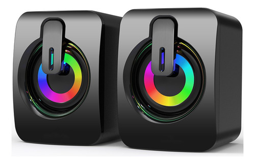 Bocinas Barra Sonido Steren Rgb Mesa Gamer Para Computadora