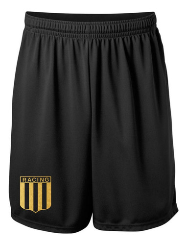 Short Deportivo - Racing - Con Bolsillo - Gold 