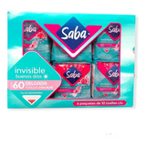 Protectores Diario De 60 Pzs Con Saba Invisible Alas Toallas