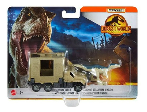 Jurassic World Matchbox Vehículo Transportador Fmy31 Mattel