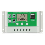 Controlador De Carga Solar 10a Pwm Batería De Litio 12/24v