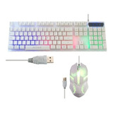 Teclado Retroiluminado + Mouse Kit Gamer Pc Aoas M-400 