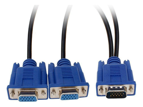 Cable Vga Splitter Tipo  Y  Para Clonar 2 Pantallas En 1 Pc