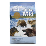 Alimento Taste Of The Wild Pacific Stream Canine Para Perro Adulto Todos Los Tamaños Sabor Salmón En Bolsa De 28lb