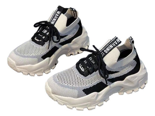 Zapatos Deportivos Blancos Para Mujer, Tenis Casual