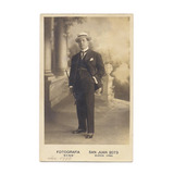 Foto Postal Antigua Hombre Con Baston Noris 1918 N 06 B4