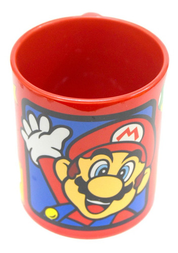 Taza De Ceramica, Mario Bros, Interior De Color, 11oz