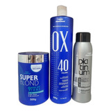 Kit Nevou Ox Volume 40 Matizador Platinado Pó Descolorante