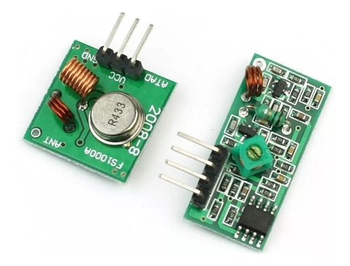 Módulo Rf Transmissor E Receptor 315/433 Mhz  Arduino