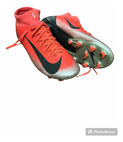 Nike Unisex Red Superfly 6 Cr7 Con Tapones Casi Sin Uso