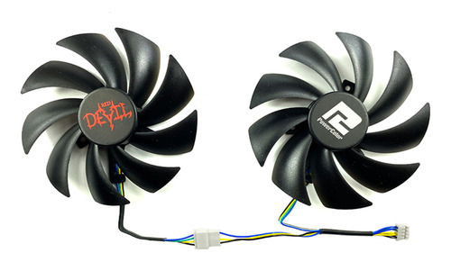 Ventiladores De Resfriamento Para Powercolor Rx6600/xt