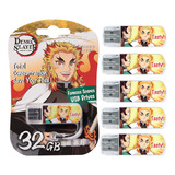 Pack C/5 Usb Verbatim 32gb Demon Slayer Rengoku Kyojuro