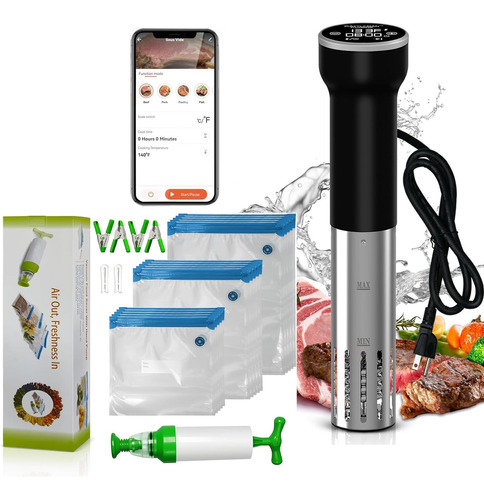 Sous Vide Machines Wi-fi Y Bolsas Sous Vide Con Bomba