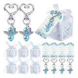 Pack 24pcs Llavero De Angel Para Baby Shower Recuerdo Boda