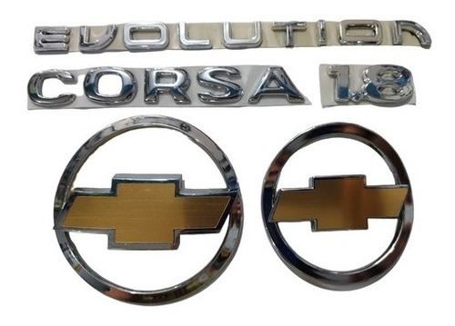 Kit Juego Emblemas Chevrolet Corsa 2011 2012 Evolution 1.8  Foto 6
