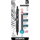 Bolígrafo Táctico Retráctil X-701 (0.7 Mm) Zebra. Color Del Exterior Negro