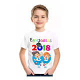 Remera Niño Blanca Sublimada Personalizada Doble Estampado