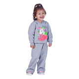 Conjunto Moletom Bebê Infantil Menina Unicórnio Blusa Calça