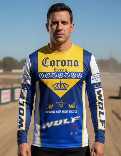 Jersey Cerveza Deportivo Para Hombre Manga Larga