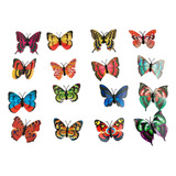 Mariposas Con Imán Dobles Paquete 200 Decorativas Medianas