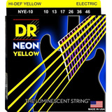Cuerdas Guitarra Eléctrica 10/46 Neon Yellow Dr Nye-10 +