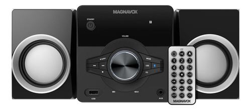 Minicomponente Magnavox Mm442 Negro Con Bluetooth 10w De Potencia