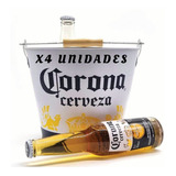 4 Fraperas De Hielo Cerveza Corona Balde Hielera Destapador