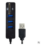 Multipuerto Ramitech Usb Y Sd Gr-5port Color Negro