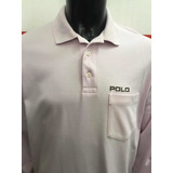 Chomba Polo Ralph Lauren Pocket Manga Larga Talle Large Peru