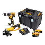 Kit Dewalt Esmeril + Taladro Xr + 2 Baterias De 5 Ah +caja