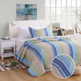 Cubrecama Queen Quilt Azul Cover 2 Plazas Haussman Vip