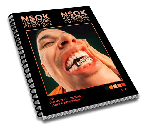 Libreta Nsqk Album Music Cuaderno Profesional Pasta Dura