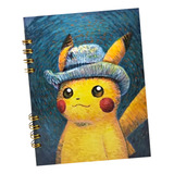 Libreta Pokemon: Colaboración Con Van Gogh/ Pasta Dura